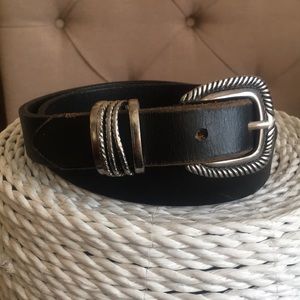 Sonoma Jean Company Black Leather Belt size ML